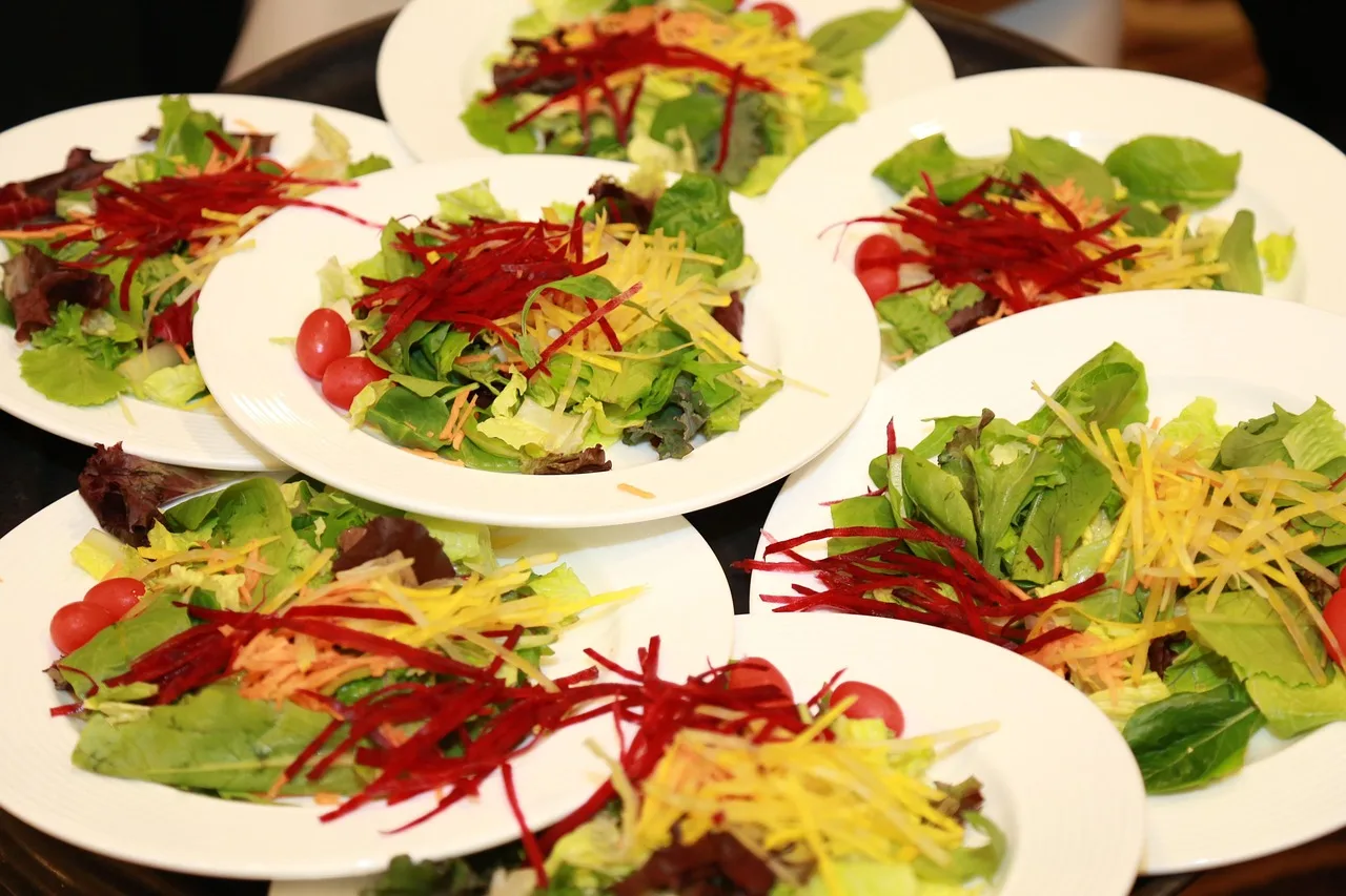 salad, catering, appetizer, dish, vegetable, lettuce, buffet, banquet, dining, catering, catering, catering, catering, catering, banquet, banquet, banquet, banquet. What Percentage of a Conference Budget Goes to Food and Beverage?